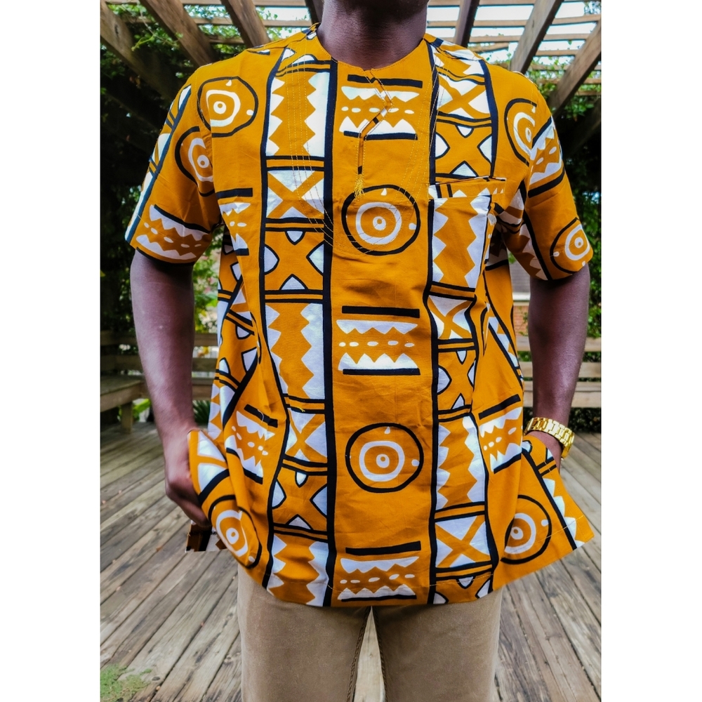 Adinkra African Print Shirt